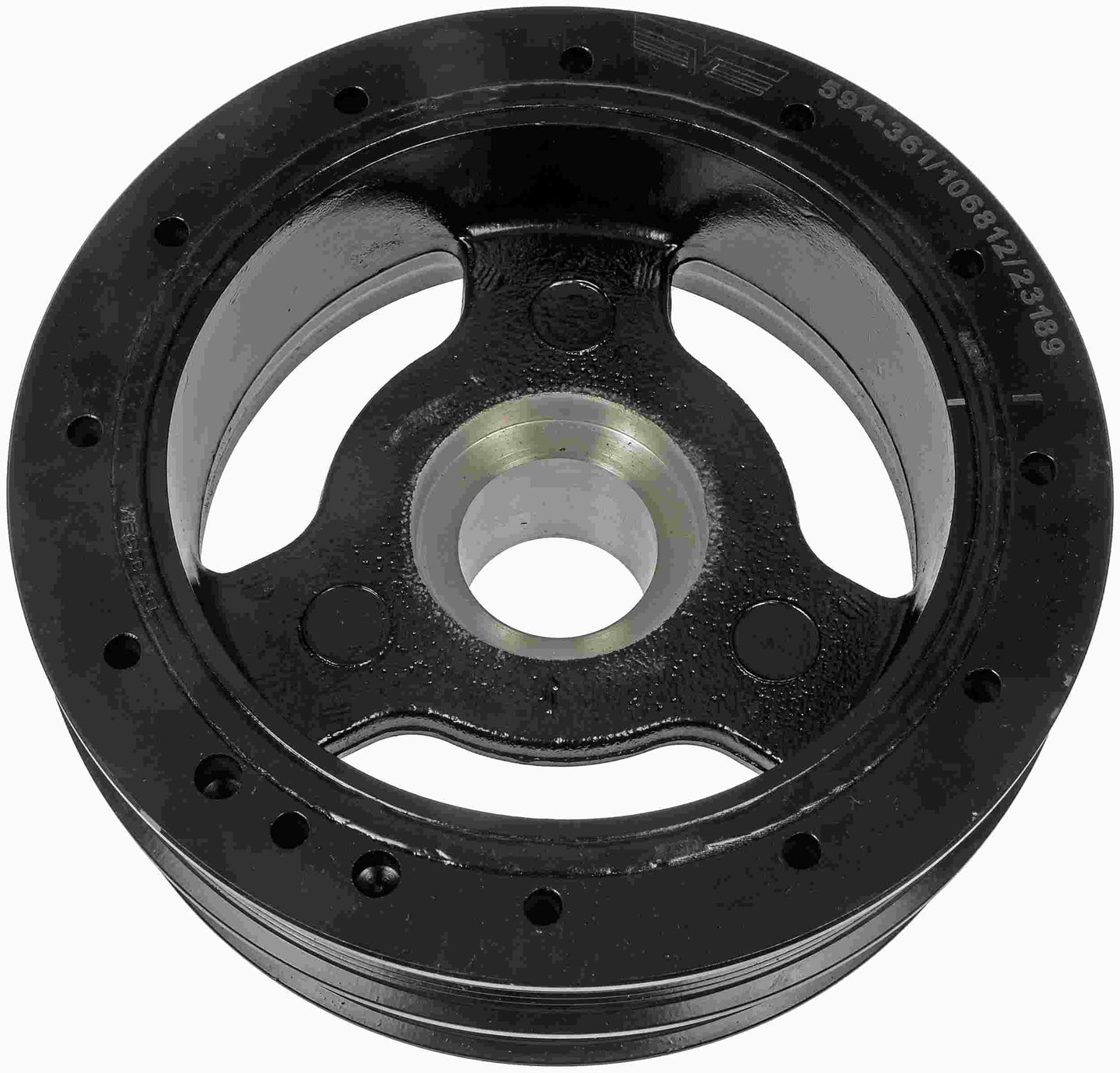 Dorman OE Solutions Engine Harmonic Balancer Assembly with Stress‑Resistant Rubber Bond for 2005–2008 Chevrolet Corvette 2007, Cadillac CTS 2007–2006, Pontiac G8 2008 594-361