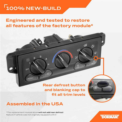 Dorman - OE Solutions CLIMATE CONTROL MODULE 599-213