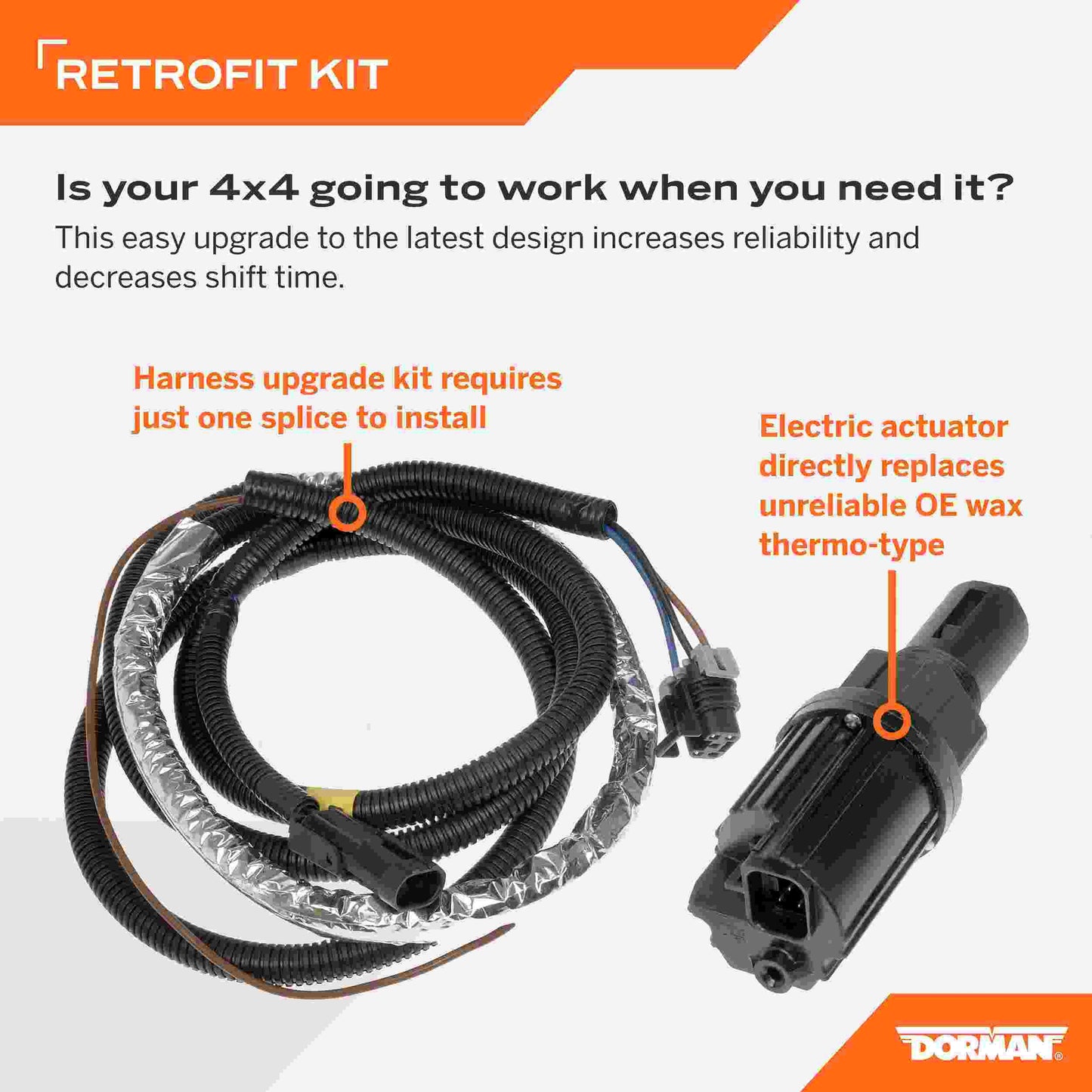 Dorman - OE Solutions 4WD ACTUATOR UPGRADE KIT 600-490