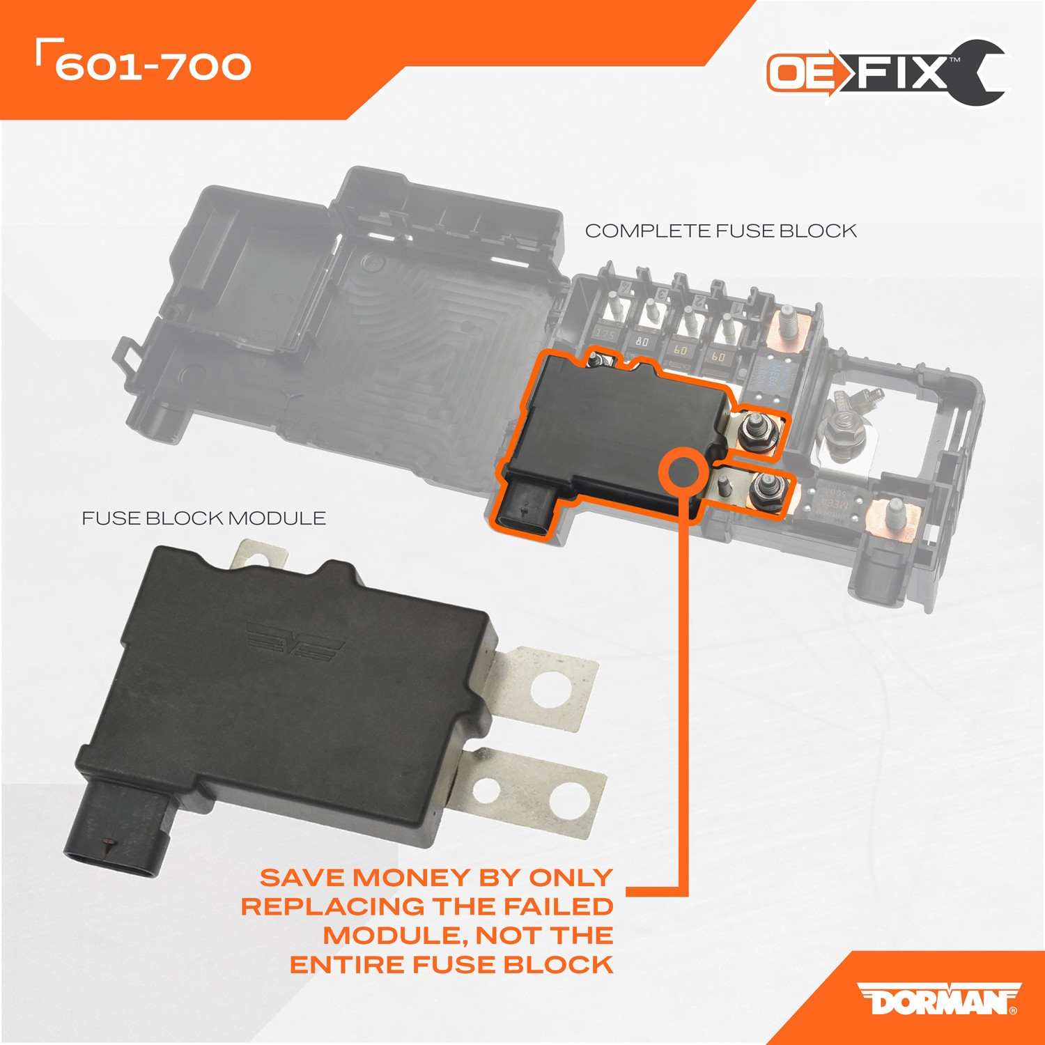 Dorman - OE Solutions FUSE BLOCK MODULE 601-700