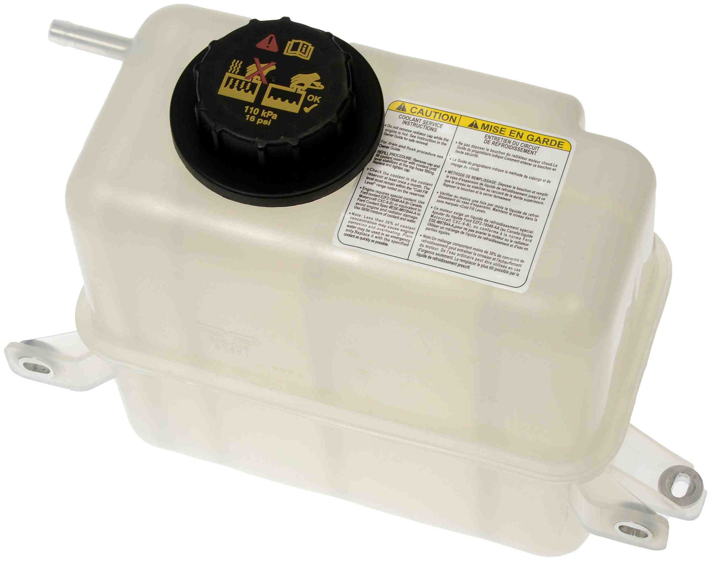Dorman Engine Coolant Reservoir Pressurized with Durable Design for 1995-97 Ford F-250/F-350 Super Duty 603-046