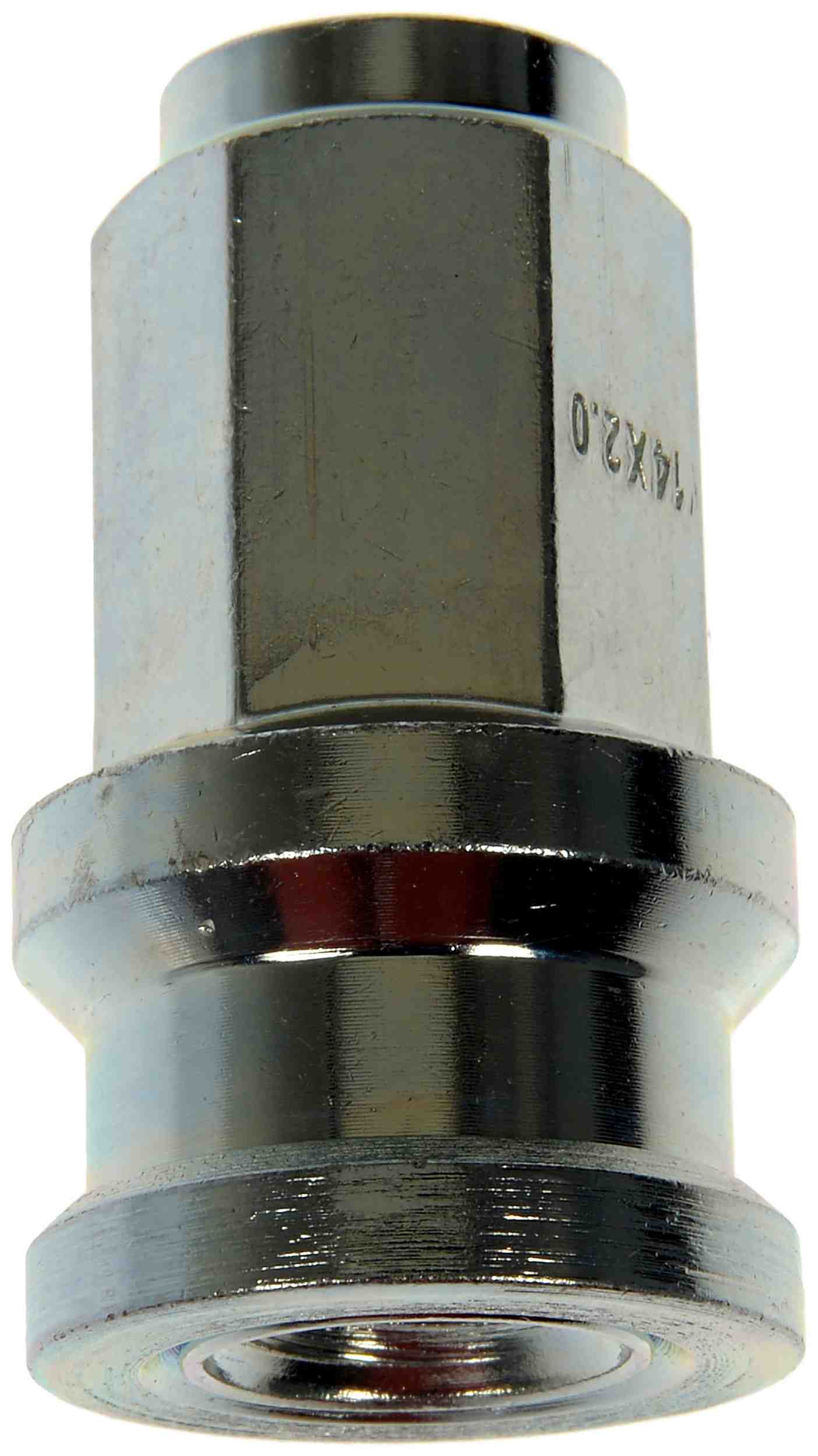 Dorman - Autograde Wheel Lug Nut M14-2.0 Flanged Flat Face 21mm Hex 50mm Length for 2000-2004 Ford F-100,F-150,Lobo