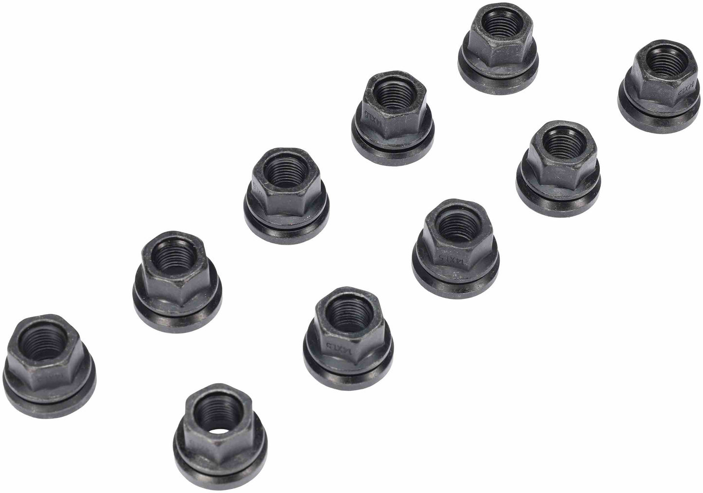 Dorman - Autograde Wheel Lug Nut M14-1.50 Flanged Flat Face 21mm Hex 23.2mm Length for 2019 Ford