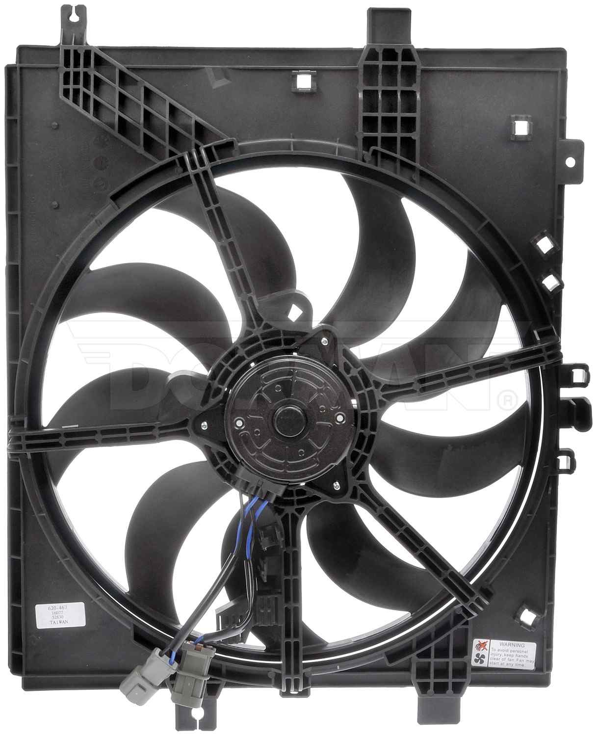 Dorman - OE Solutions Engine Cooling Fan Assembly Radiator Fan Assembly Without Controller for 2019-14 Nissan Versa Note 620-467