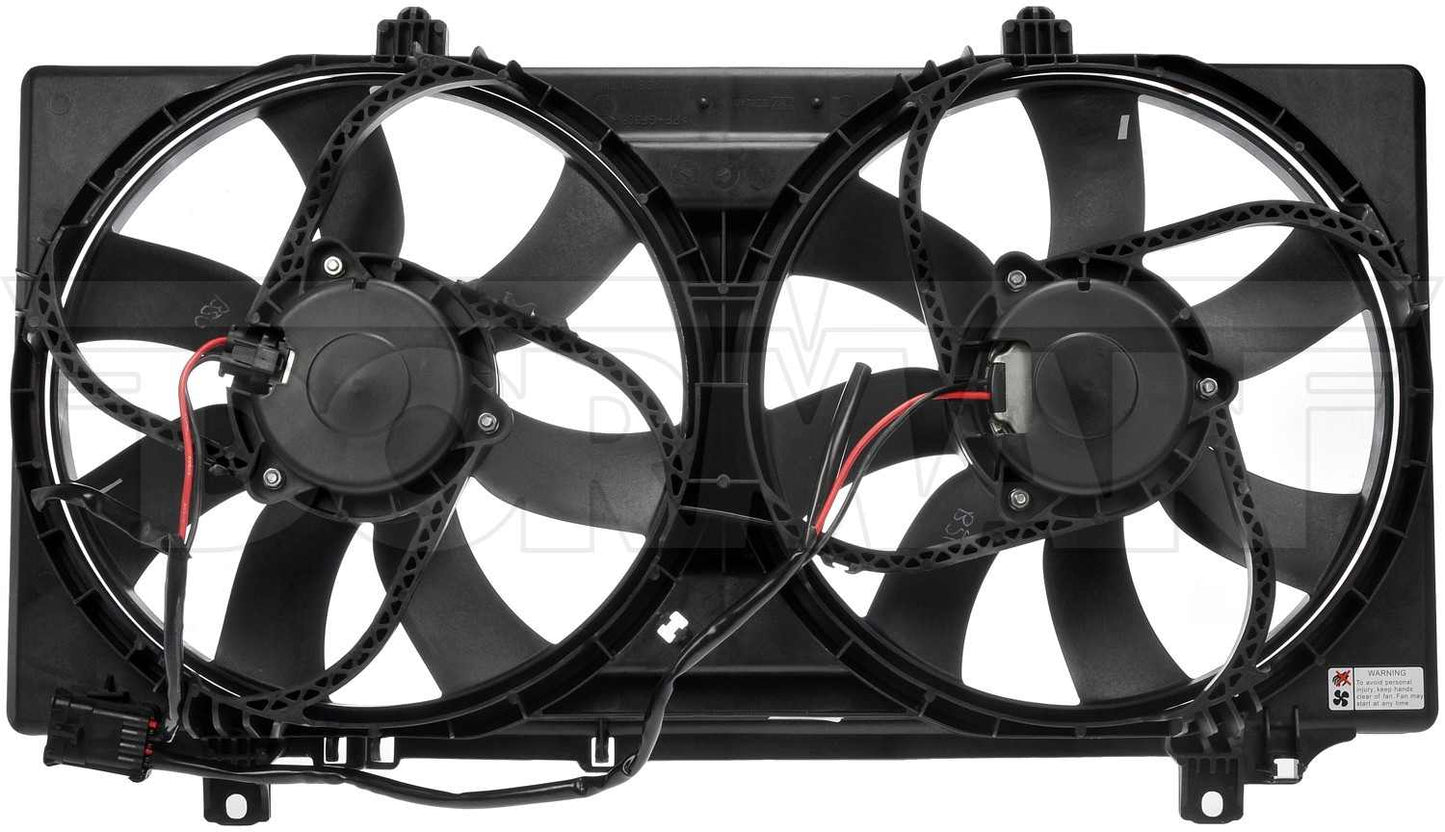 Dorman - OE Solutions Engine Cooling Fan Assembly Dual Fan Assembly Without Controller for 2010 Chevrolet Camaro 620-575