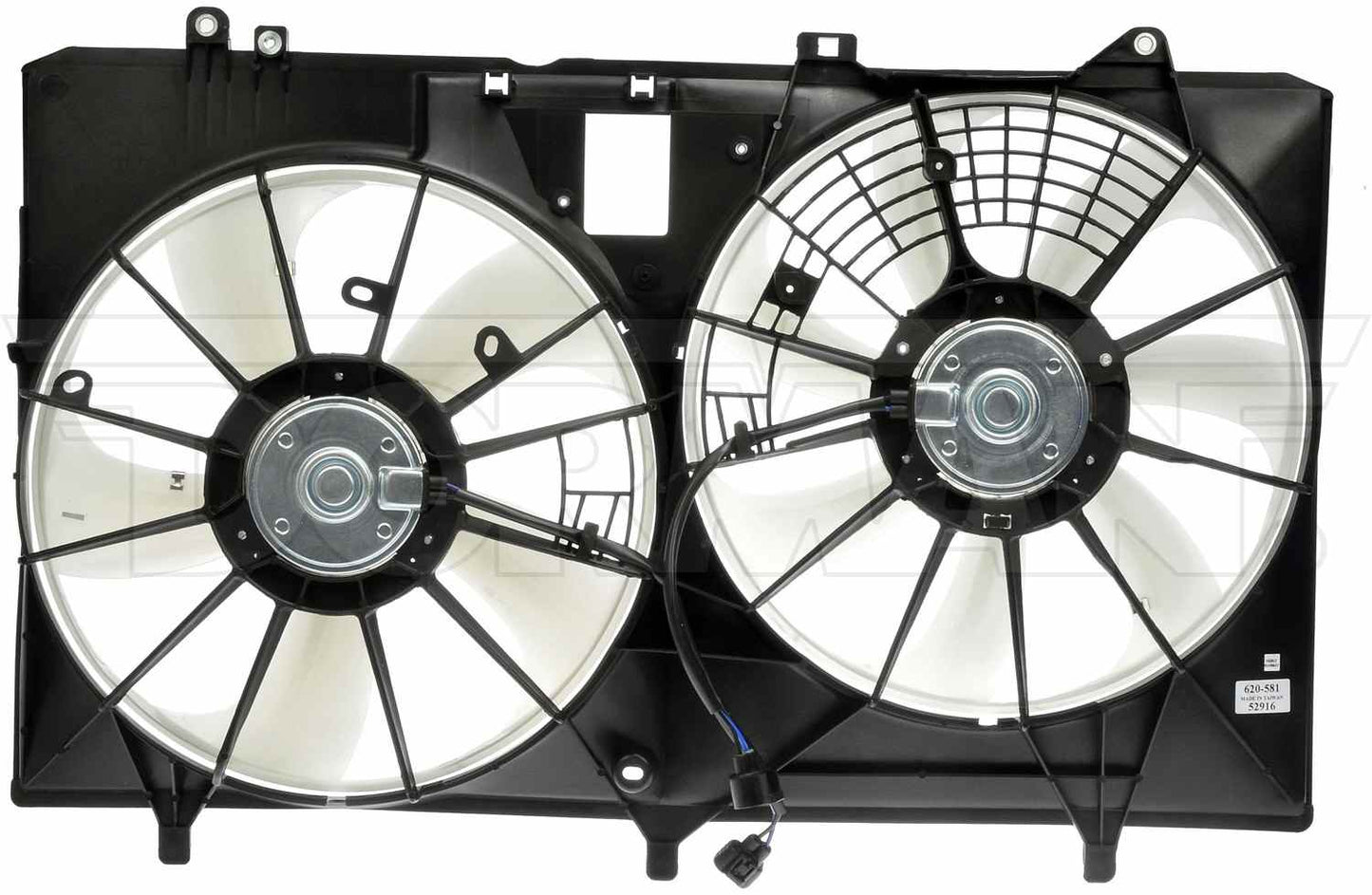Dorman Engine Cooling Fan Assembly with Dual Fan without Controller for 2011-2016 Toyota Sienna 620-581