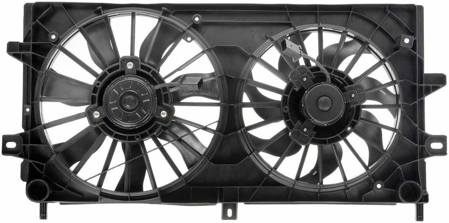 Dorman OE Solutions Engine Cooling Fan Assembly with Dual Fans for 2008 Buick Lacrosse 2011 Chevrolet Impala 2007 Chevrolet Monte Carlo 620-973