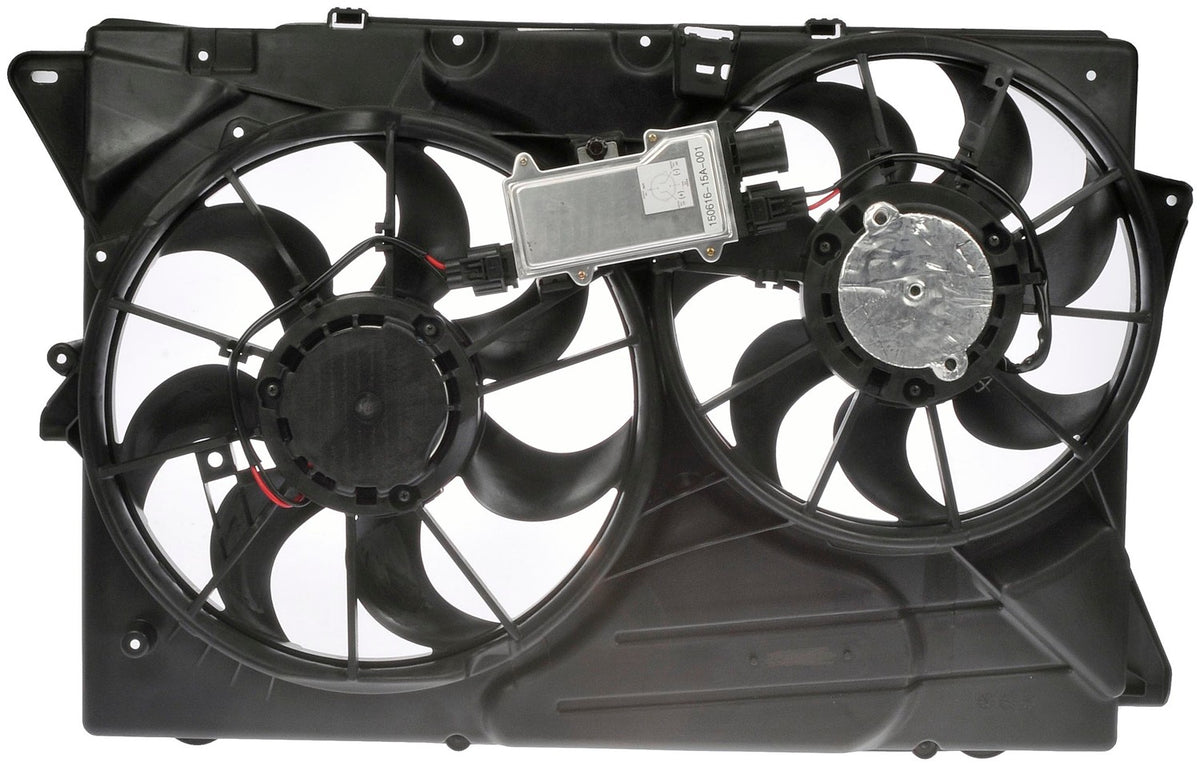 Dorman Engine Cooling Fan Assembly Dual Fan Assembly with Controller for 2012-11 Ford Explorer 2012-10 Ford Flex 2012-10 Lincoln MKT 621-010