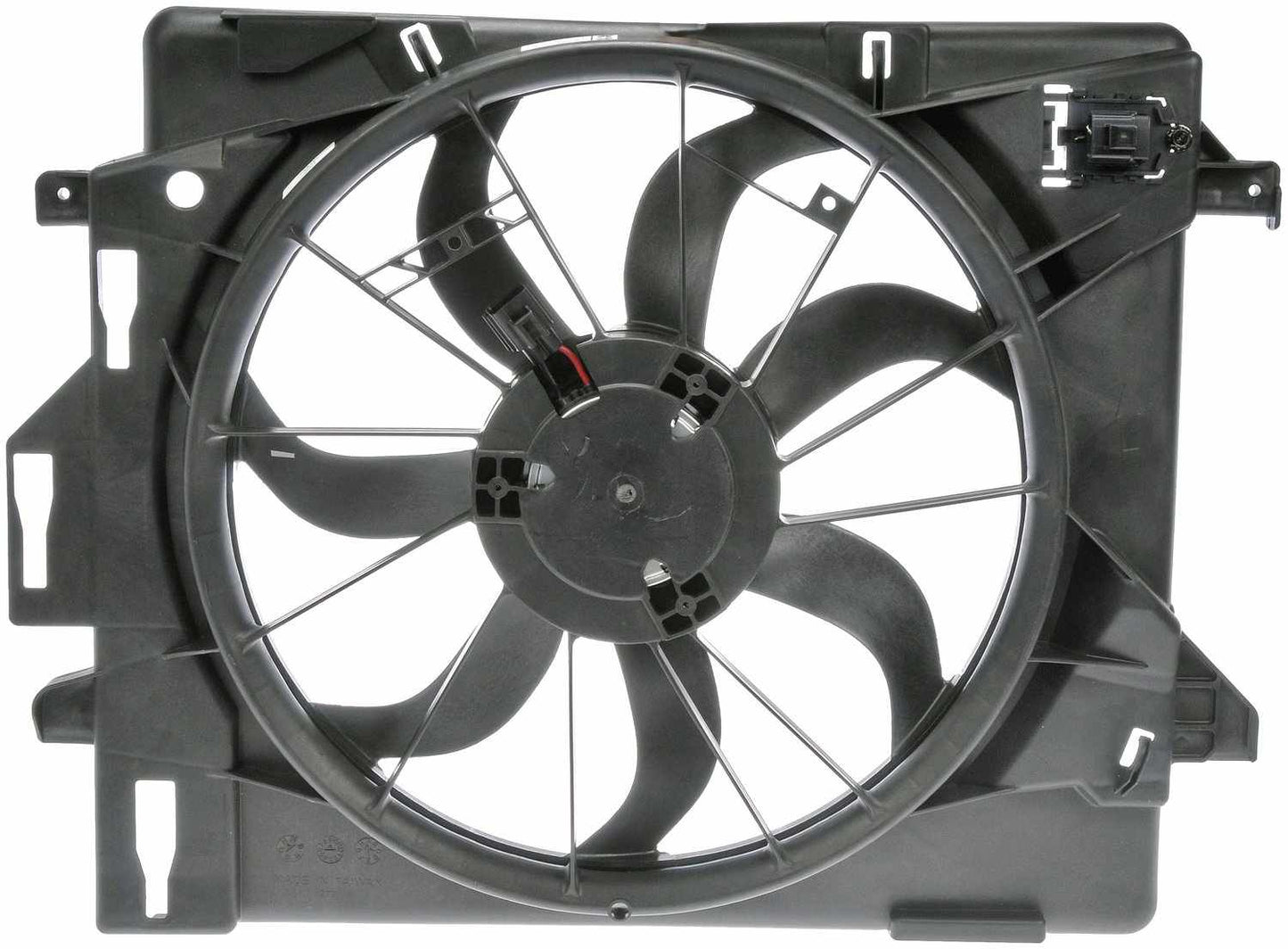 Dorman - OE Solutions Engine Cooling Fan Assembly Radiator Fan Assembly Without Controller for 2016 Chrysler 2020 Dodge 2015 Ram 2014 Volkswagen 621-028