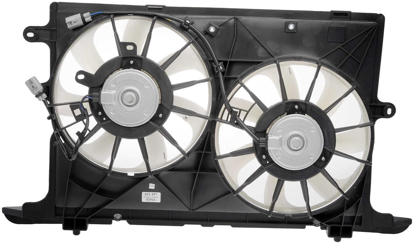 Dorman - OE Solutions Engine Cooling Fan Assembly Dual Fan Assembly Without Controller for 2015-08 Scion XB 621-397