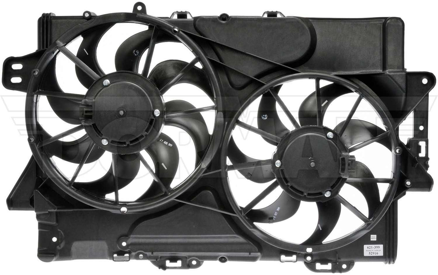 Dorman - OE Solutions Engine Cooling Fan Assembly with Dual Fan Without Controller for 2008-09 Chevrolet Equinox Pontiac Torrent 621-399