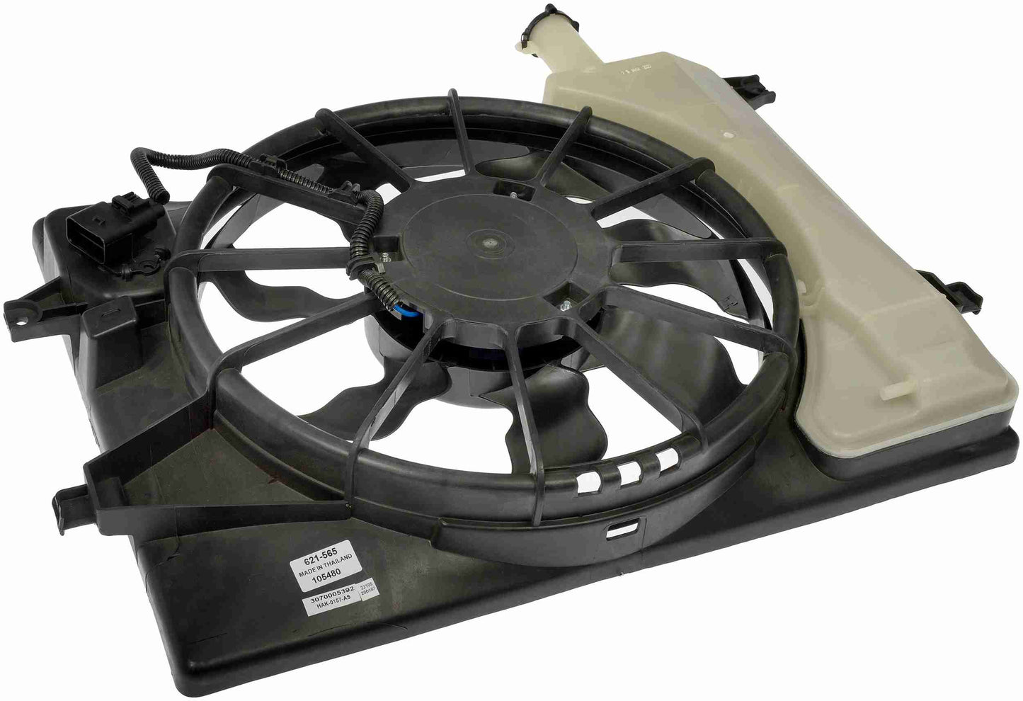 Dorman - OE Solutions Engine Cooling Fan Assembly Radiator Fan Assembly Without Controller for 2013-2017 Hyundai, 2015-2018 Kia 621-565