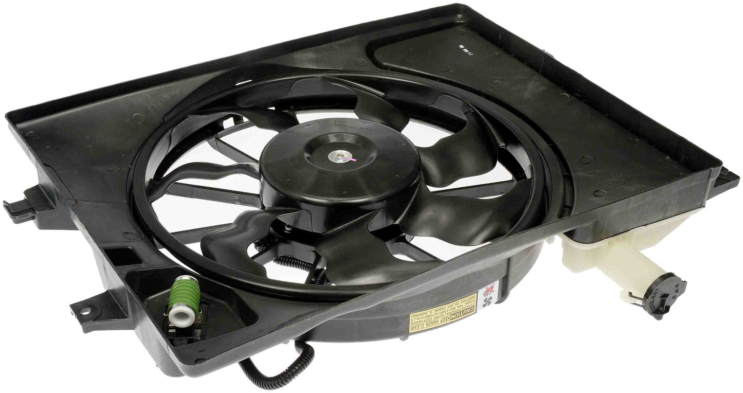 Dorman - OE Solutions Engine Cooling Fan Assembly Radiator Fan Assembly Without Controller for 2013-2017 Hyundai, 2015-2018 Kia 621-565