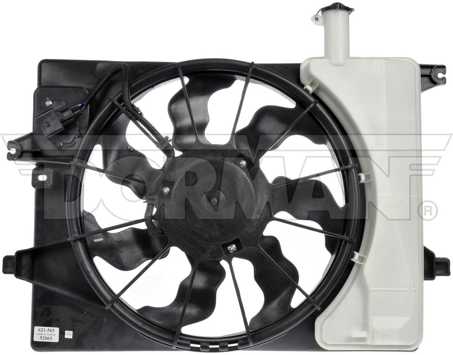Dorman - OE Solutions Engine Cooling Fan Assembly Radiator Fan Assembly Without Controller for 2013-2017 Hyundai, 2015-2018 Kia 621-565