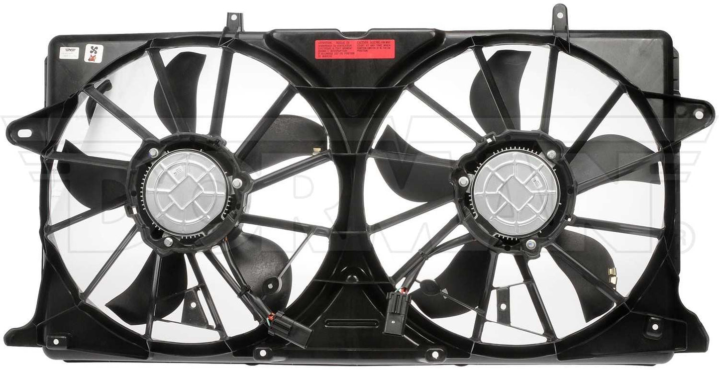 Dorman Engine Cooling Fan Assembly Dual Fan with Brushless Motors for 2020-15 Cadillac, 2020-14 Chevrolet, 2020-14 GMC 621-619