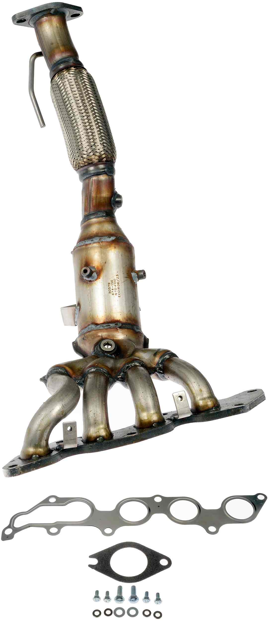 Dorman - OE Solutions Catalytic Converter with Integrated Exhaust Manifold Manifold Converter Not CARB Compliant for 2018-14 Ford Transit Connect 674-136