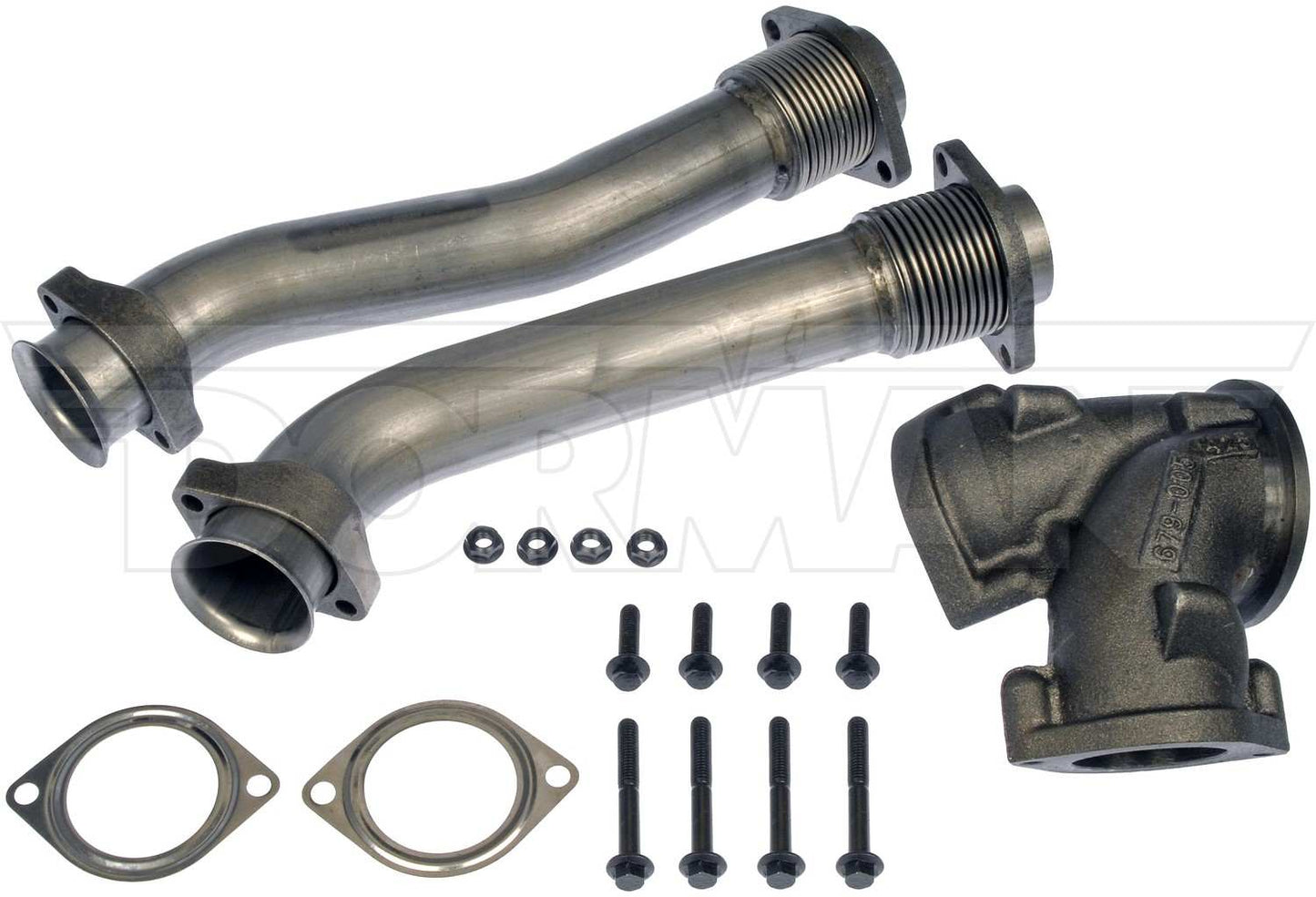 Dorman OE Solutions Turbocharger Up‑Pipe Kit with Hardware and Gaskets for Ford 2003‑1999, IC Corp 2004‑2002, Int'l 2004‑1996 679-005