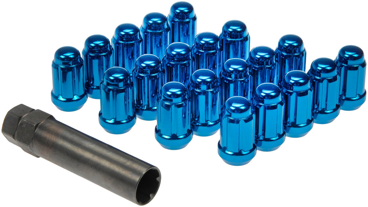 Dorman Autograde Blue Spline Drive Wheel Lock Set 1/2-20 with 20 Pieces for Universal Fit 711-255D