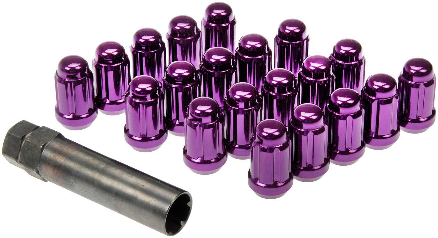 Dorman Autograde Purple Spline Drive Wheel Lock Set 1/2-20 for 1942-1946 and 2018-2024 Vehicles 711-255J