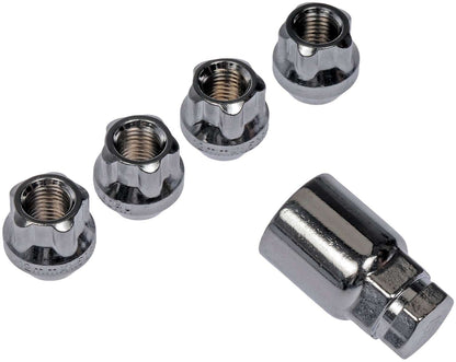 Dorman Autograde Wheel Lock Set Chrome Bulge M12-1.50 for Chevrolet Cobalt Dodge Verna 711-326