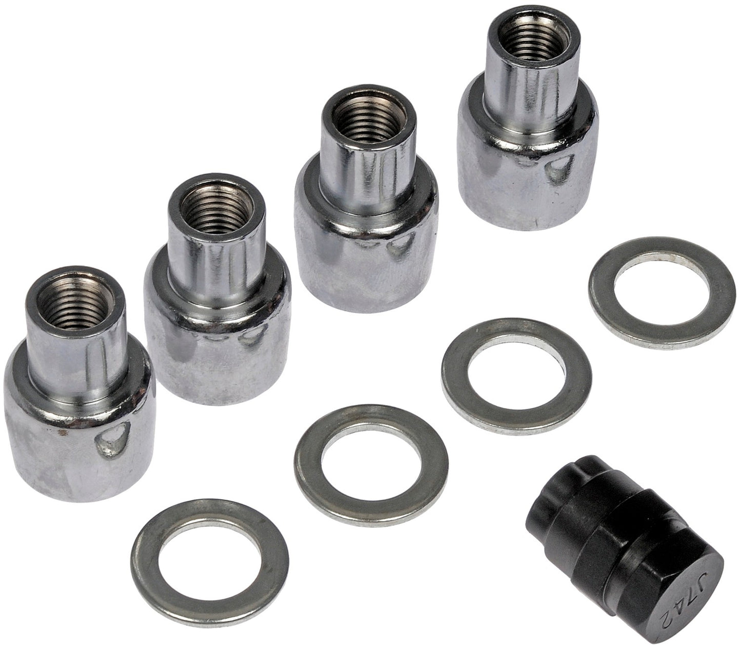 Dorman - Autograde Wheel Lock Set Chrome Std. Mag M12-1.50 711-328