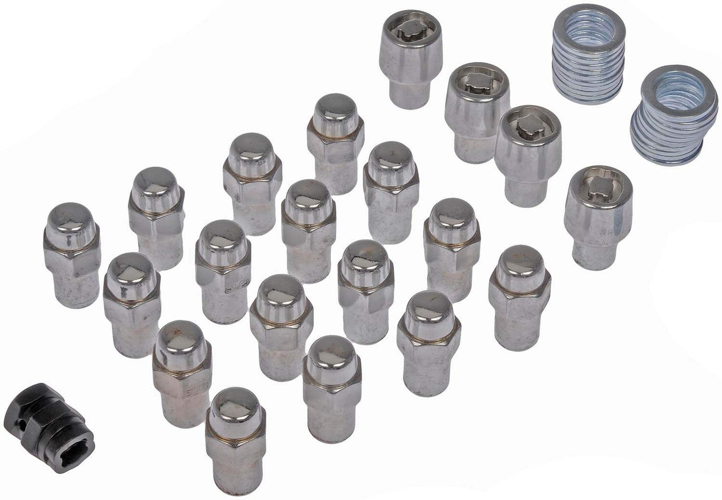 Dorman Autograde Chrome Standard Mag 2-Piece Wheel Lock Set M12-1.50 711-348