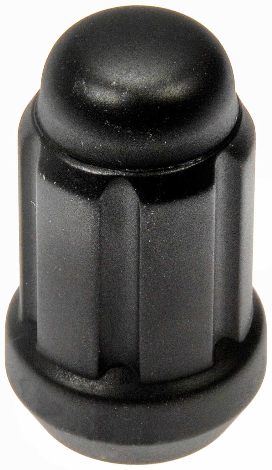 Dorman Lug Nuts, Steel, Matte Black Chrome, Conical Seat, Spline Drive, 12mm