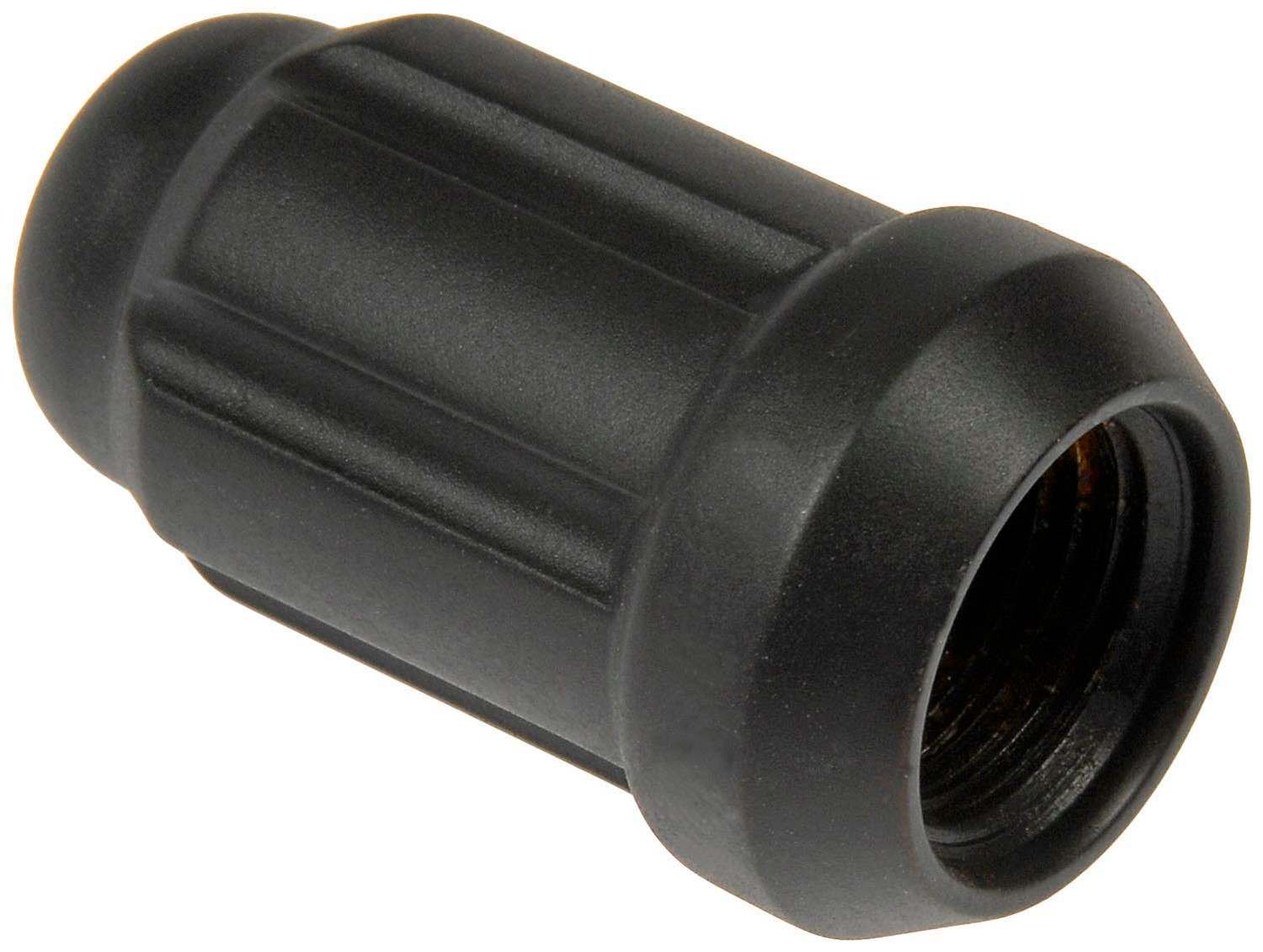 Dorman Lug Nuts, Steel, Matte Black Chrome, Conical Seat, Spline Drive, 12mm