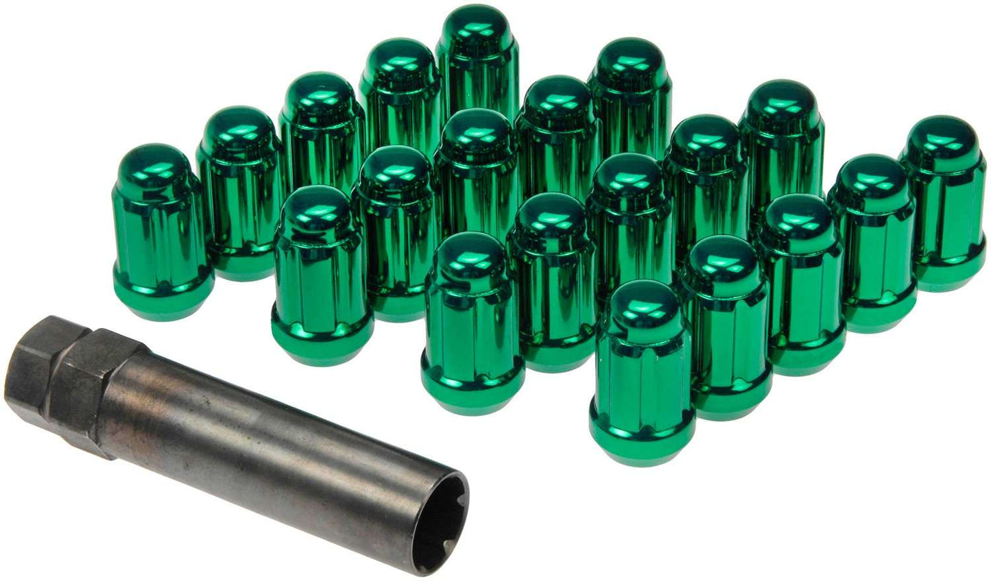 Dorman Autograde Green Spline Drive Wheel Lock Set M12-1.50 for 1968-2023 Vehicles 711-355F