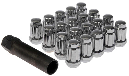 Dorman Autograde Chrome Spline Drive Acorn Wheel Lock Nuts M12-1.50 for 1968-2023 Vehicles 711-355