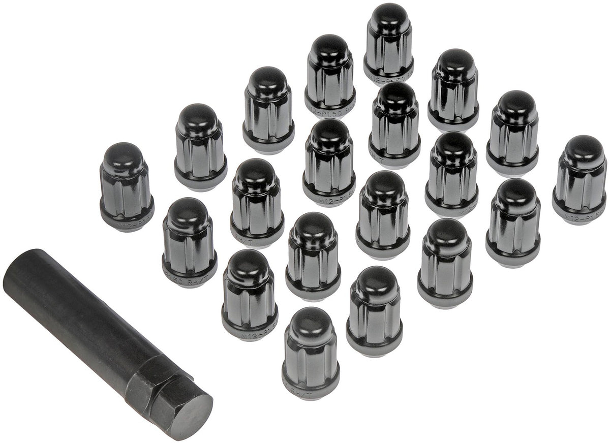 Dorman - Autograde Wheel Lock Set Black Chrome Spline Drive Lock M12-1.50 for 2023-68 711-356