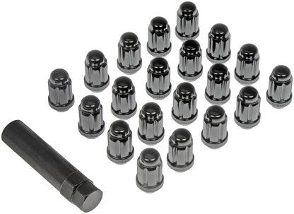 Dorman - Autograde Wheel Lock Set Black Chrome Spline Drive Lock M12-1.50 for 2023-68 711-356