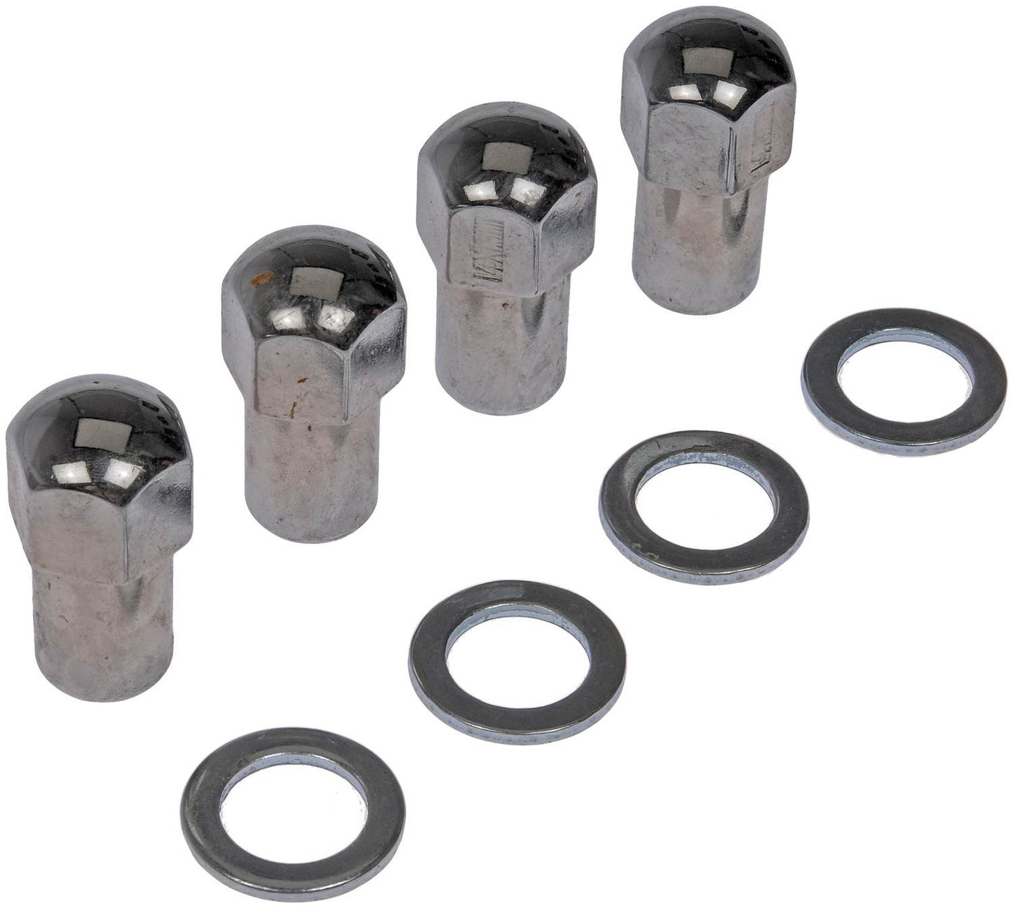 Dorman - Autograde Wheel Lug Nut Chrome Duplex Mag M14-1.50 for 2010 Buick, 2015 Cadillac, 2011 Chevrolet, 1991-88 Dodge, 1991-88 GMC 711-603