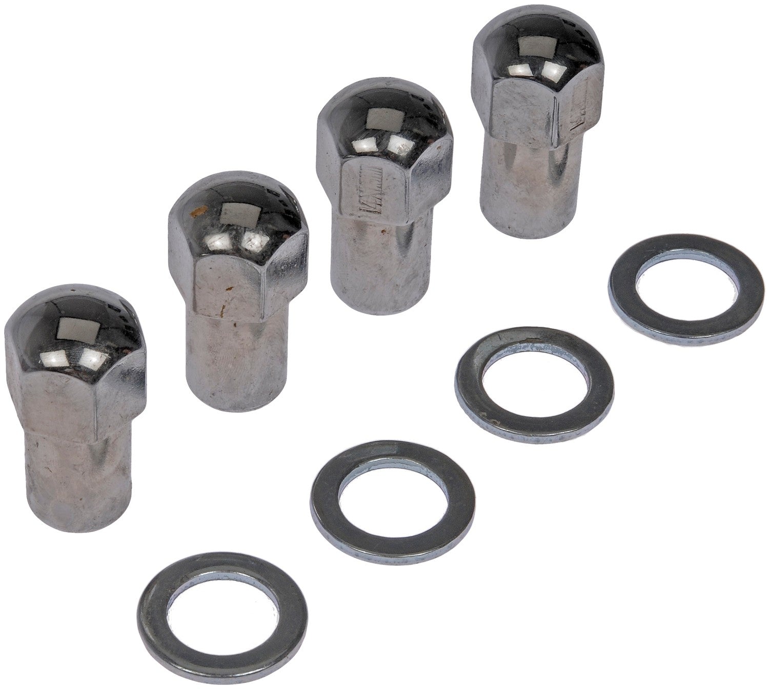 Dorman - Autograde Wheel Lug Nut Chrome Duplex Mag M14-1.50 for 2010 Buick, 2015 Cadillac, 2011 Chevrolet, 1991-88 Dodge, 1991-88 GMC 711-603