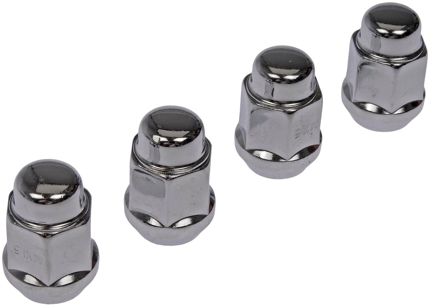 Dorman - Autograde Wheel Lug Nut Chrome Acorn Bulge Seat M14-1.50 for 1991-88 Chevrolet, GMC, 2017-11 Honda, 2021-07 Toyota