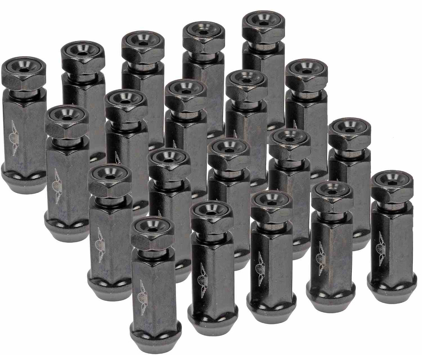 Dorman Autograde Wheel Lug Nut M14-1.50 Racing Style with Chrome Finish for 2010 Buick 2015 Cadillac 2013 Chevrolet 2011 1991-88 Dodge 2013-11 GMC 1991-88 712-645A
