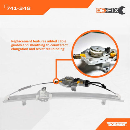 Dorman - OE Solutions Power Window Regulator And Motor Assembly for 2021-05 Nissan Frontier, 2015-05 Nissan Xterra 741-348