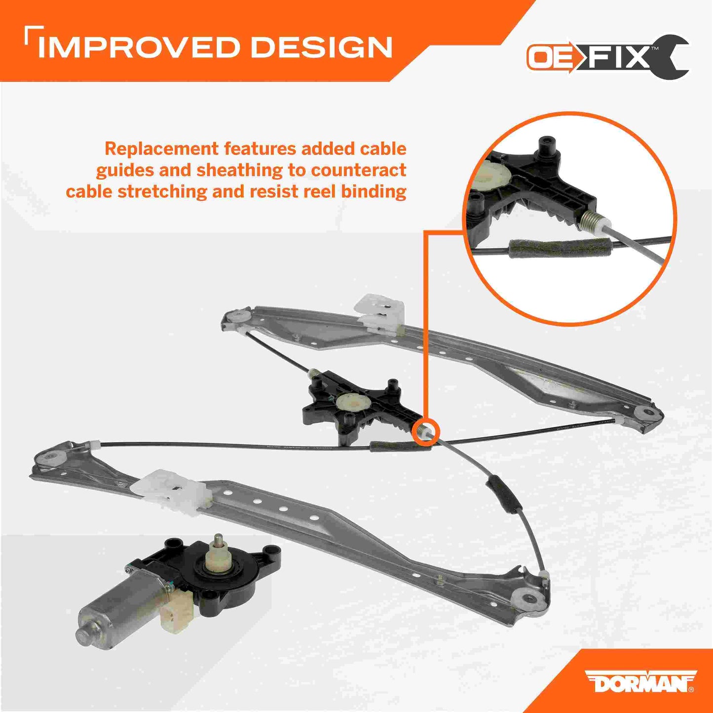 Dorman - OE Solutions WINDOW REGULATOR WITH MOTOR 748-508