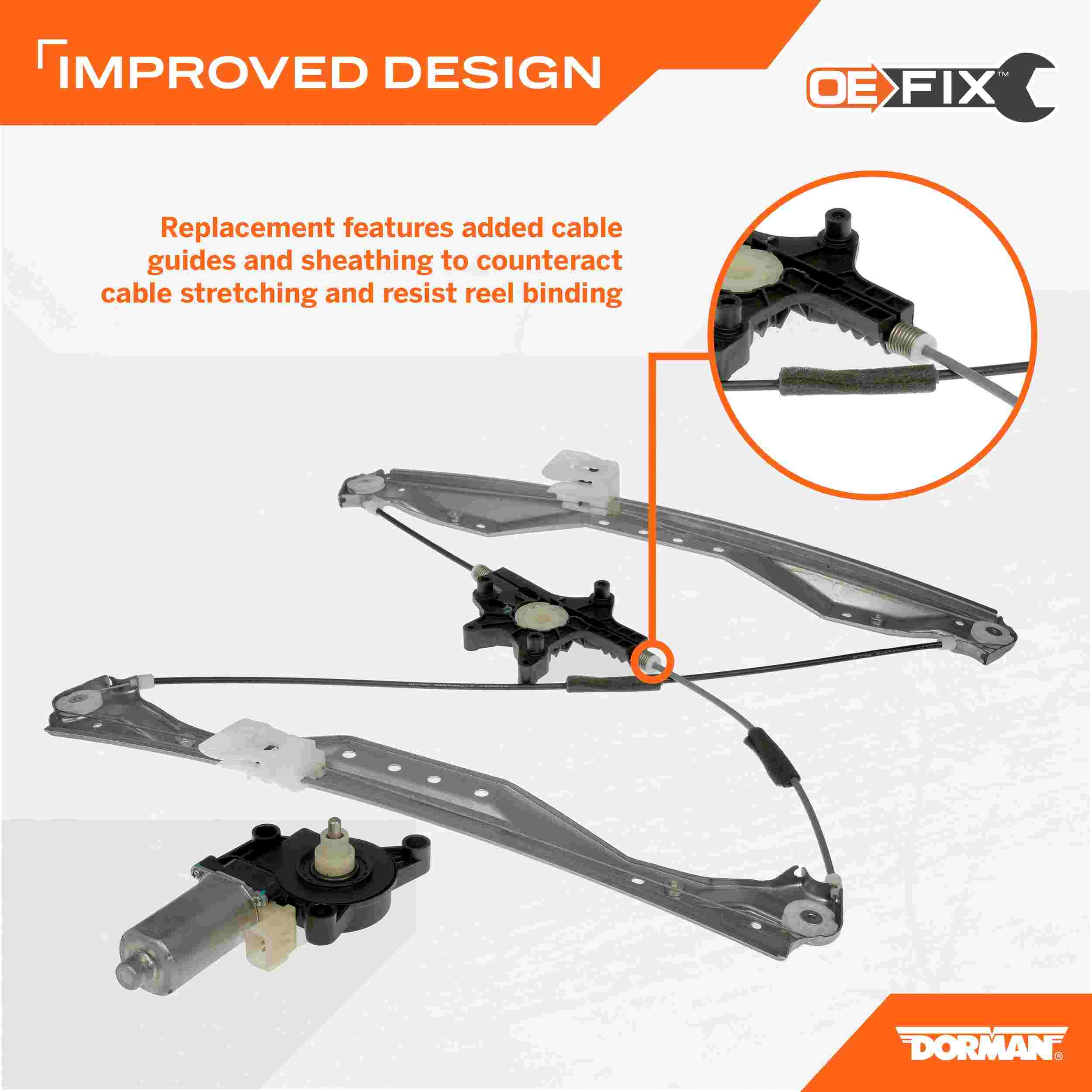 Dorman - OE Solutions WINDOW REGULATOR WITH MOTOR 748-509