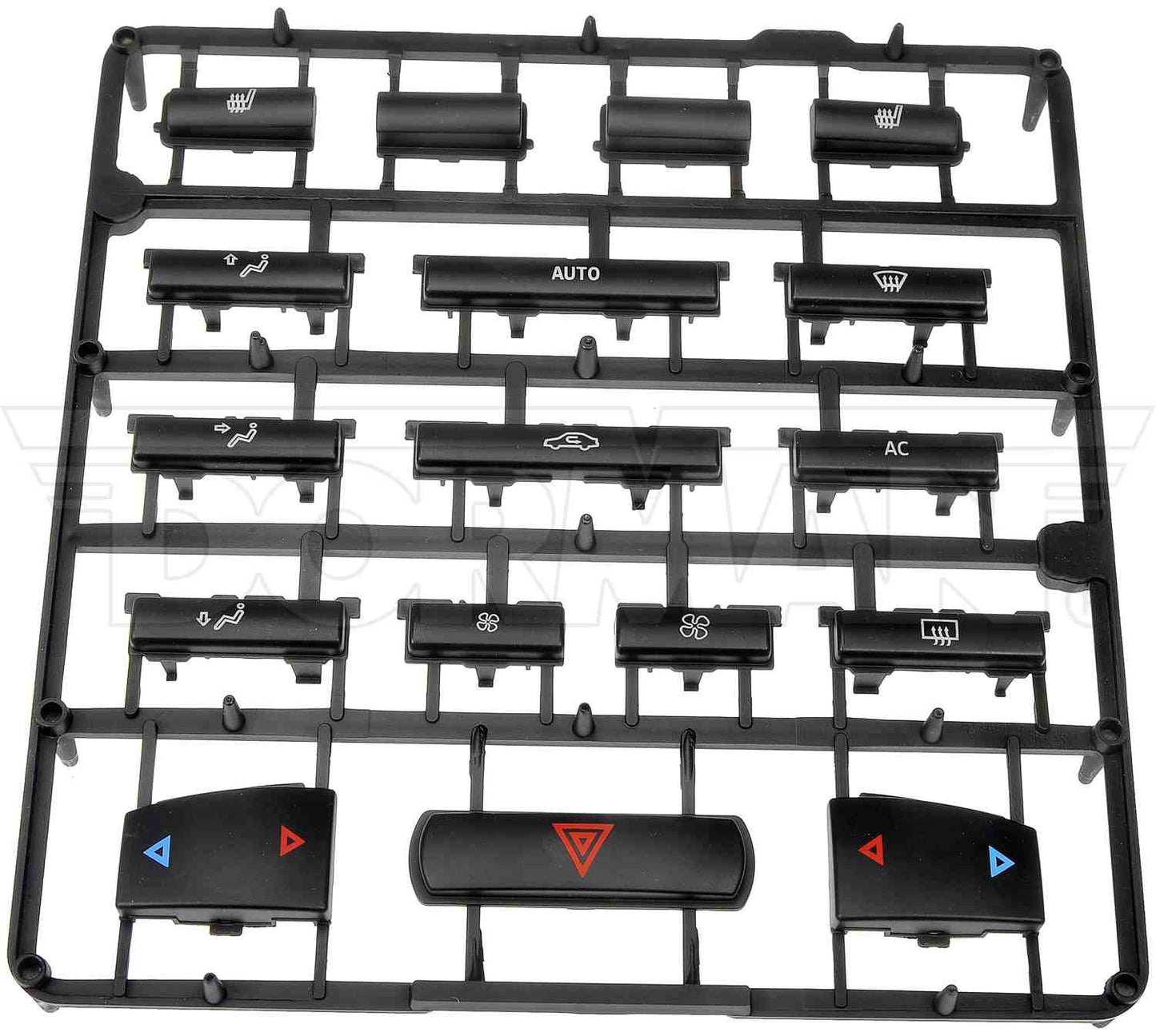 Dorman - OE Solutions HVAC Push Button Set Control Button Kit for 2011-03 Saab 9-3 76833