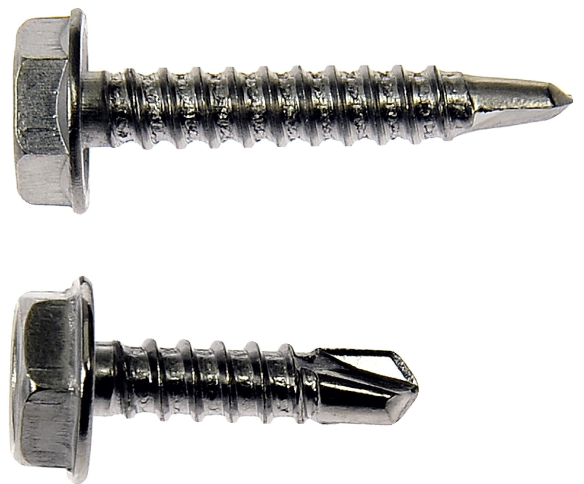 Dorman Autograde Self Tapping Screw Stainless Steel Hex Washer Head No 6 x 1/2 In for Automotive Fastening 784-110