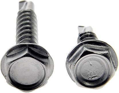 Dorman Autograde Self Tapping Screw Stainless Steel Hex Washer Head No 6 x 1/2 In for Automotive Fastening 784-110
