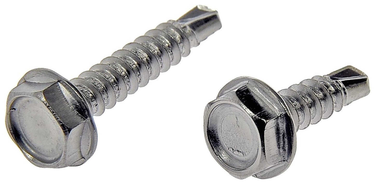 Dorman Autograde Self Tapping Screw Stainless Steel Hex Washer Head No 6 x 1/2 In for Automotive Fastening 784-110