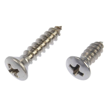 Dorman Autograde Self Tapping Screw Stainless Steel Oval Head No 8 x 1 2 In for Automotive Fastening 784-115