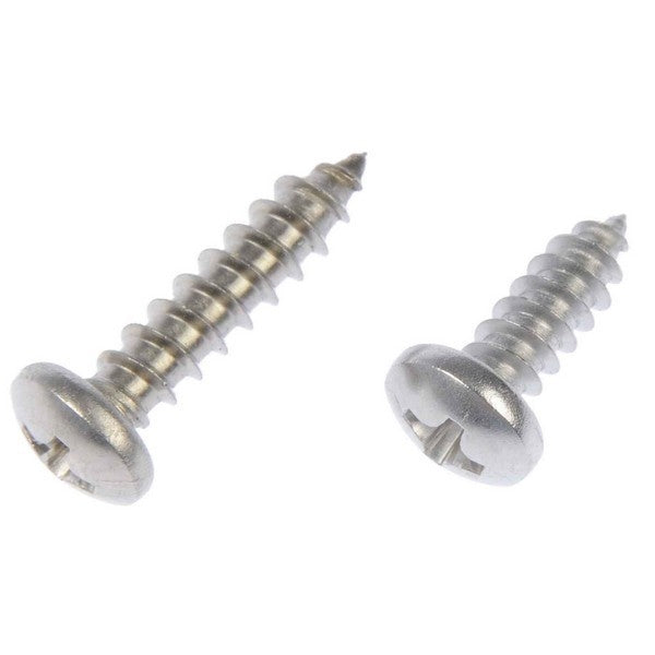 Dorman Autograde Self Tapping Screw Stainless Steel Pan Head No 8 x 1 2 In for Automotive Fastening 784-125