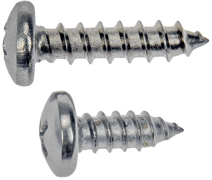 Dorman Autograde Self Tapping Screw Stainless Steel Pan Head No 10 x 1 2 In 3 4 In for Automotive Fastening 784-150