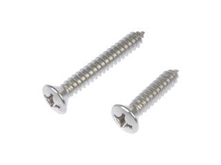 Dorman Autograde Self Tapping Screw Stainless Steel Oval Head No 12 x 1 In to 1-1/2 In for Automotive Fastening 784-165