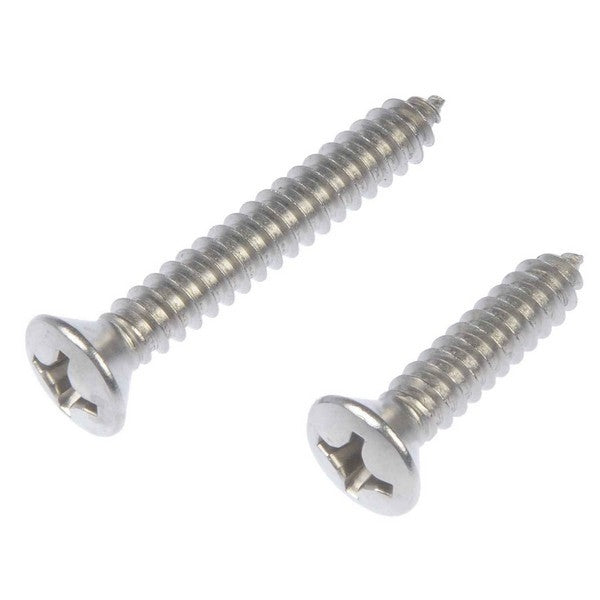 Dorman Autograde Self Tapping Screw Stainless Steel Oval Head No 12 x 1 In to 1-1/2 In for Automotive Fastening 784-165