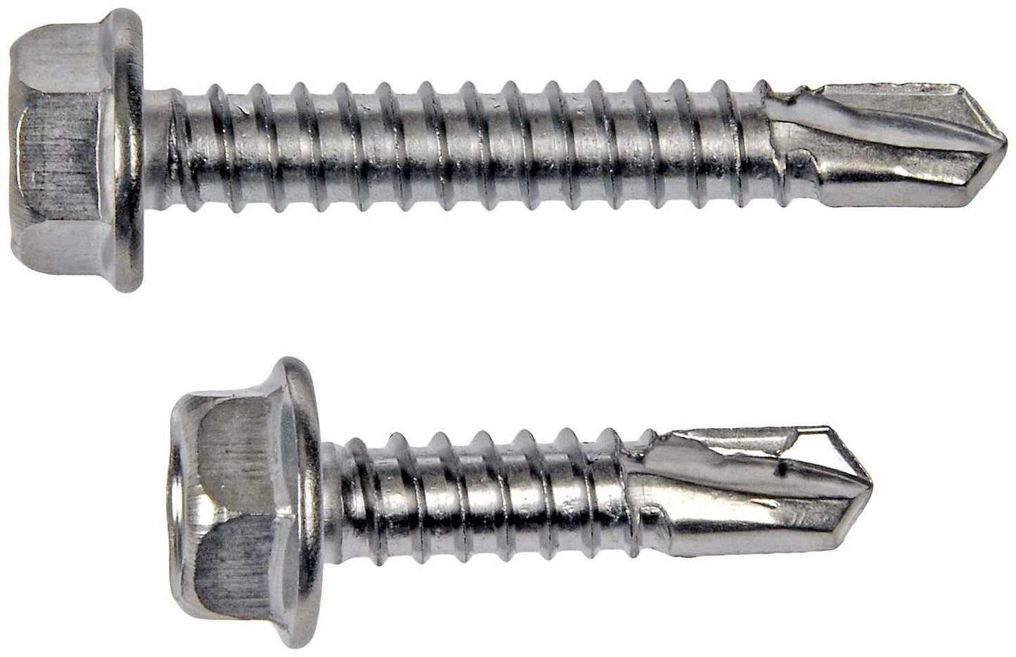 Dorman Autograde Self Tapping Screw Stainless Steel Hex Washer Head No 14 x 1 In to 1-1/2 In for Automotive Fastening 784-190