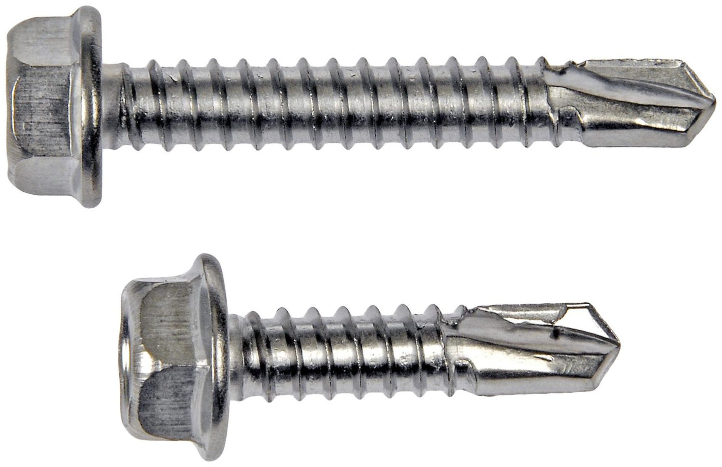 Dorman Autograde Self Tapping Screw Stainless Steel Hex Washer Head No 14 x 1 In to 1-1/2 In for Automotive Fastening 784-190